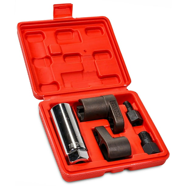 Details about   5pc Oxygen Sensor Offset Socket Wrench Thread Chaser Tool kit M12 M18 1/2" Drive